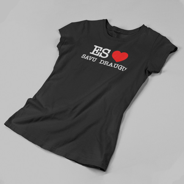 Sieviešu T-krekls "Es mīlu savu puisi"