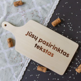 Virtuves dēlītis ar rokturi un tekstu pēc jūsu izvēles (35cm)