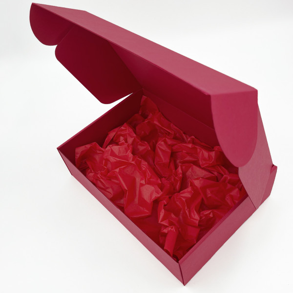 Premium dāvanu kastīte, tumši sarkana 305x215x85mm