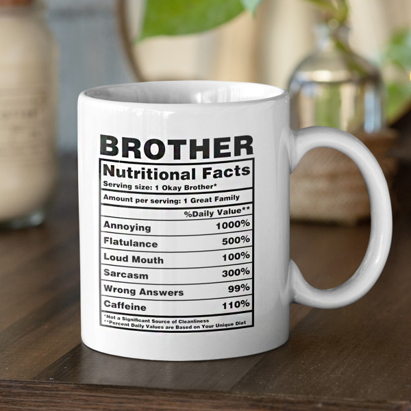 Krūze "Brother Nutrition Facts"