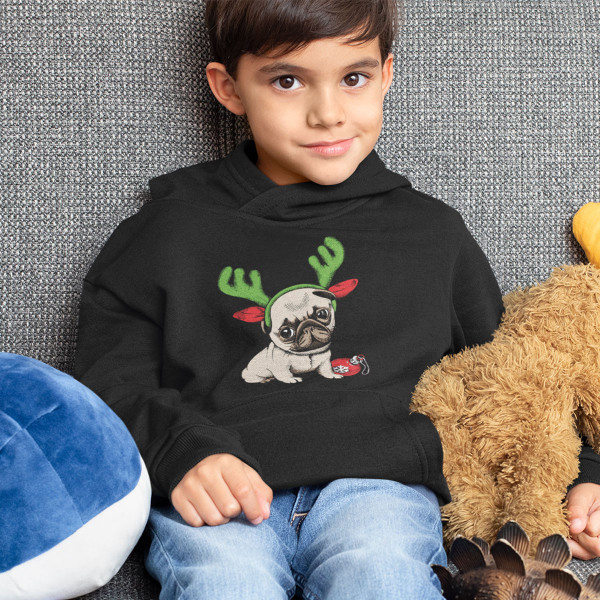 Bērnu džemperis "Christmas pug"