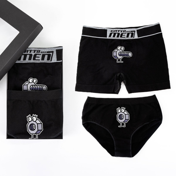 Pāra apakšveļas komplekts "Nerātnās skrūvītes"