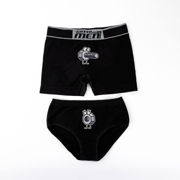 Pāra apakšveļas komplekts "Nerātnās skrūvītes"