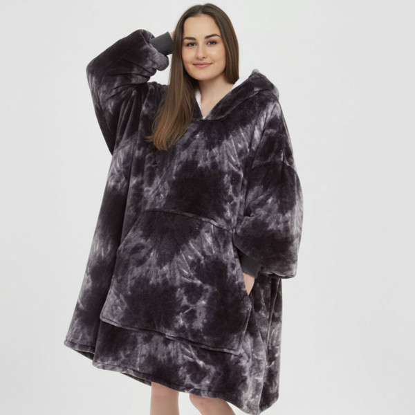 BARAMOOR džemperis - pleds "Tie-Dye Cyan"