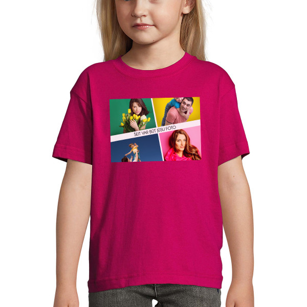 Bērnu T-krekls ar jūsu izvēlētu fotoattēlu