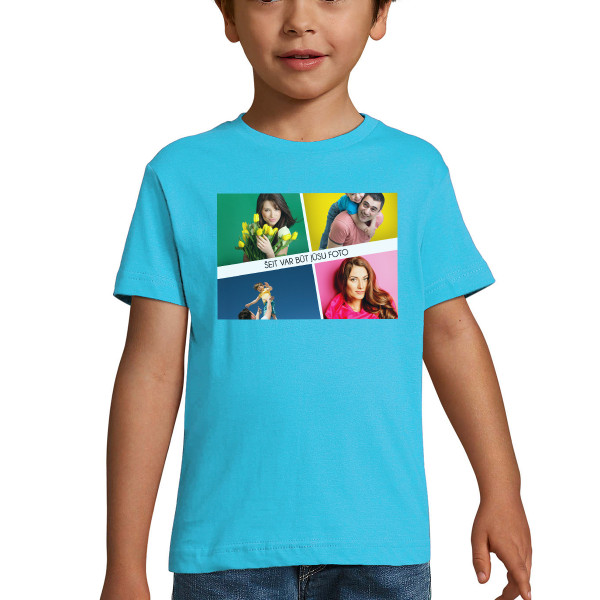 Bērnu T-krekls ar jūsu izvēlētu fotoattēlu