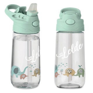 Bērnu ūdens pudele "Zilonis" ar jūsu izvēlētu vārdu (450ml)