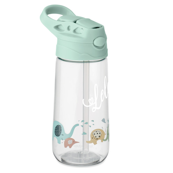 Bērnu ūdens pudele "Zilonis" ar jūsu izvēlētu vārdu (450ml)