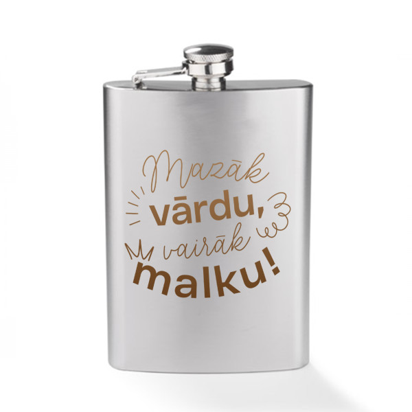Blašķe "Mazāk vārdu" (240ml)