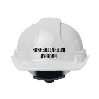 Celtniecības ķivere "Konkurentu uzbrukumu atvairīšanai" Celtniecības ķivere "Konkurentu uzbrukumu atvairīšanai"