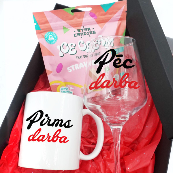 Dāvanu komplekts "Pirms un pēc darba"