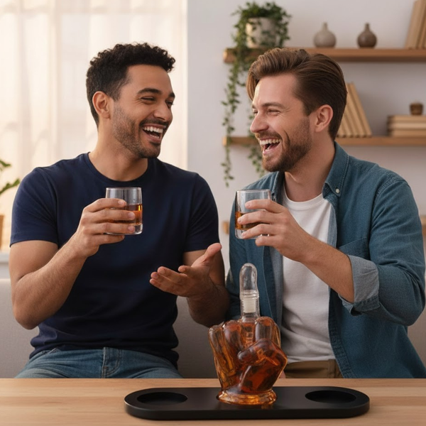 Grafīna un 2 glāžu komplekts "Middle Finger"