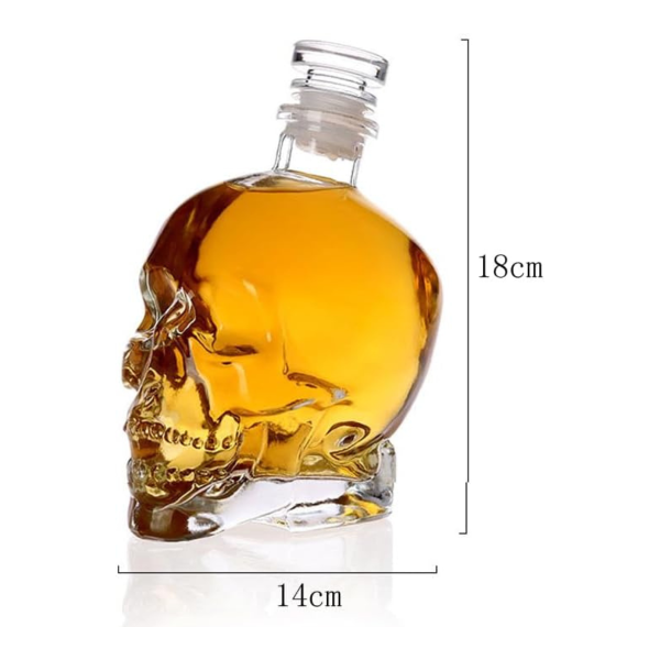 Grafīna un 4 glāžu komplekts "Skeleton"