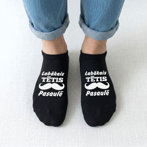 Īsās vīriešu zeķes "Vislabākais tētis pasaulē"