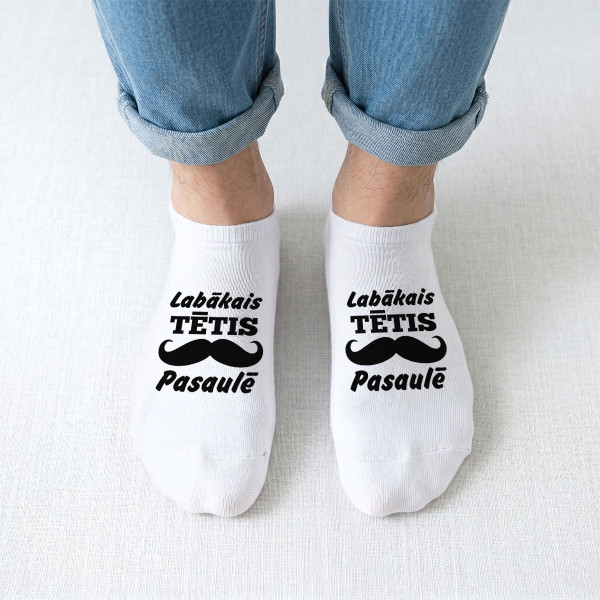 Īsās vīriešu zeķes "Vislabākais tētis pasaulē"