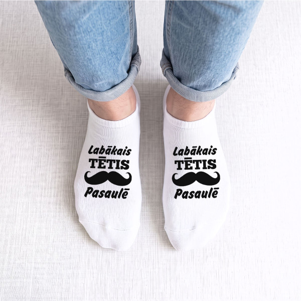 Īsās vīriešu zeķes "Vislabākais tētis pasaulē"
