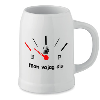 Keramikas kauss "Man vajag alu"