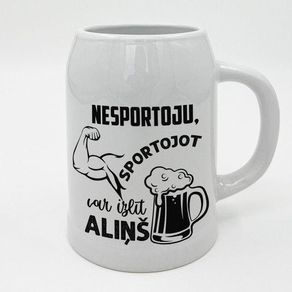Keramikas kauss "Nesportoju" Keramikas kauss "Nesportoju"