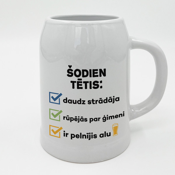 Keramikas kauss "Šodien tētis..."