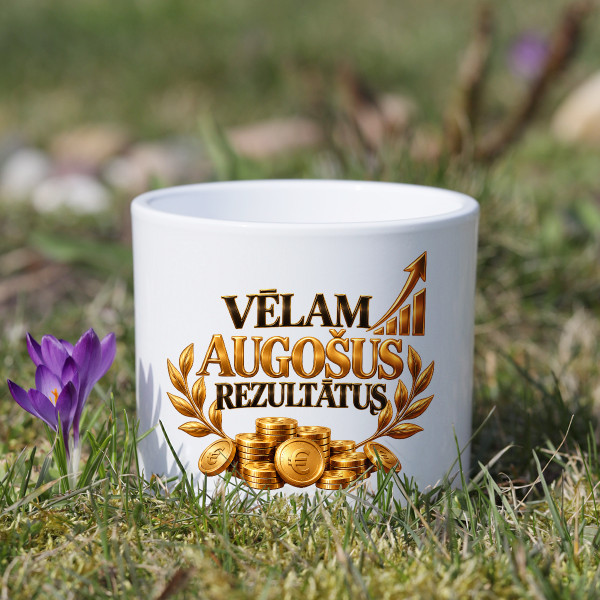 Keramikas pods "Vēlam augošus rezultātus"