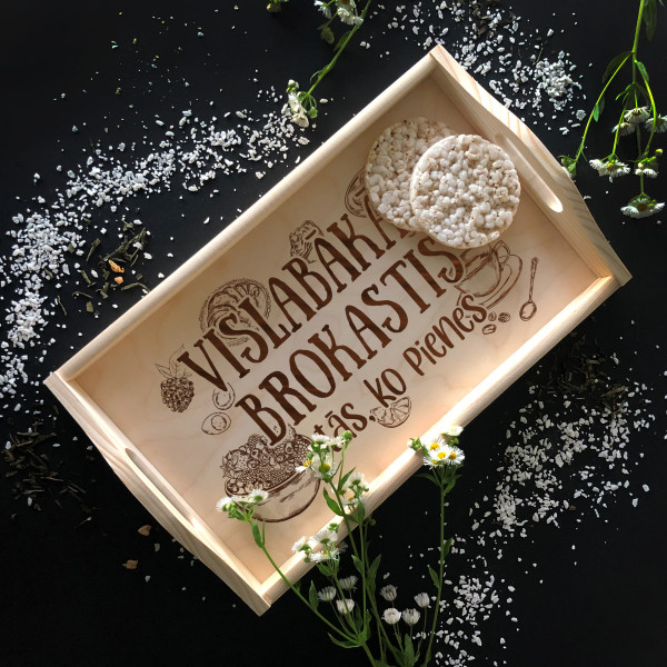 Koka brokastu paplāte "Vislabākās brokastis"