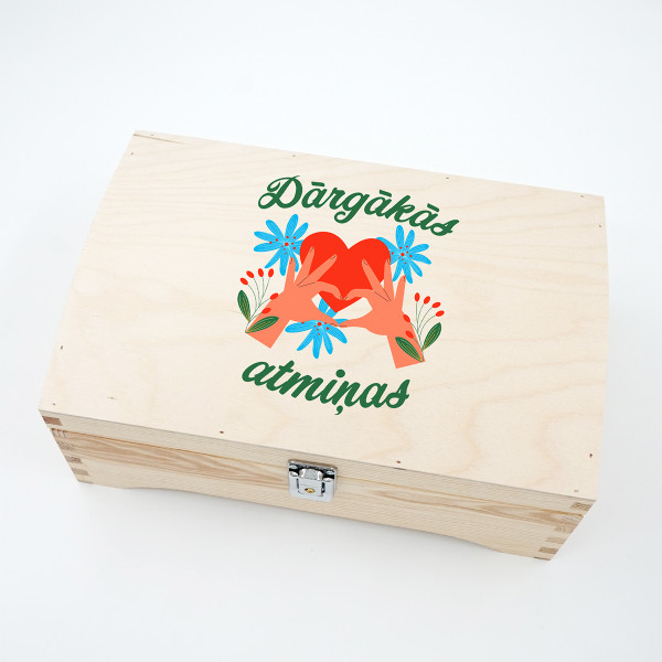 Koka kastīte "Dārgākās atmiņas" Koka kastīte "Dārgākās atmiņas"