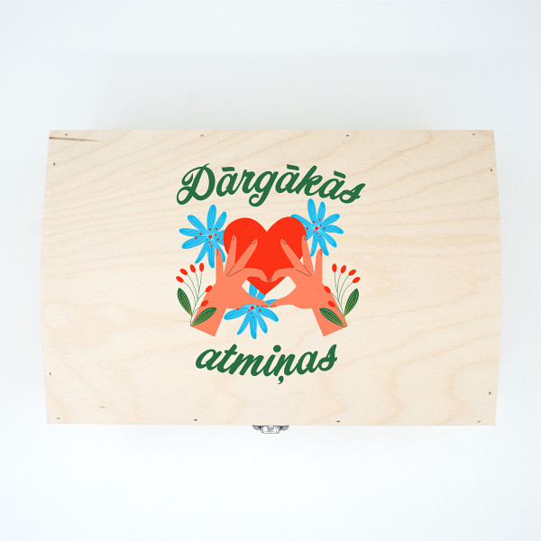 Koka kastīte "Dārgākās atmiņas" Koka kastīte "Dārgākās atmiņas"
