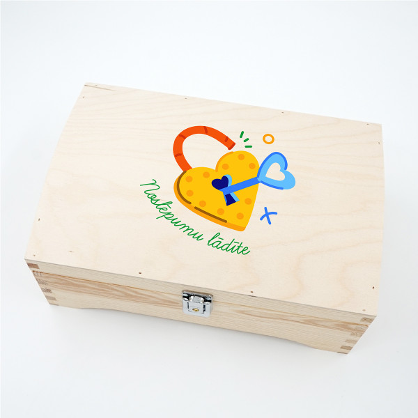 Koka kastīte "Noslēpumu lādīte" Koka kastīte "Noslēpumu lādīte"