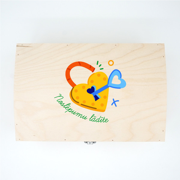 Koka kastīte "Noslēpumu lādīte" Koka kastīte "Noslēpumu lādīte"