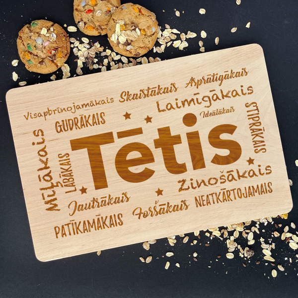 Koka virtuves dēlis "Tētis"