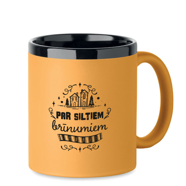 Krūze ar gravējumu "Par siltiem brīnumiem"