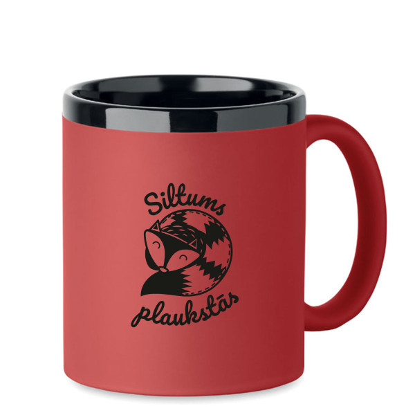 Krūze ar gravējumu "Siltums plaukstās"