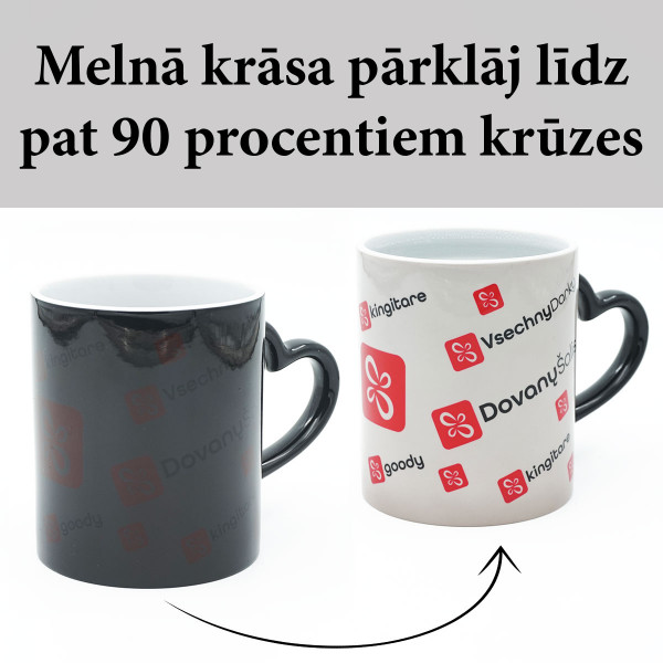 Maģiskā krūze "Sirds" ar Jūsu attēlu