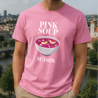 T-krekls  "Pink soup season"