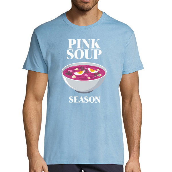 T-krekls  "Pink soup season"