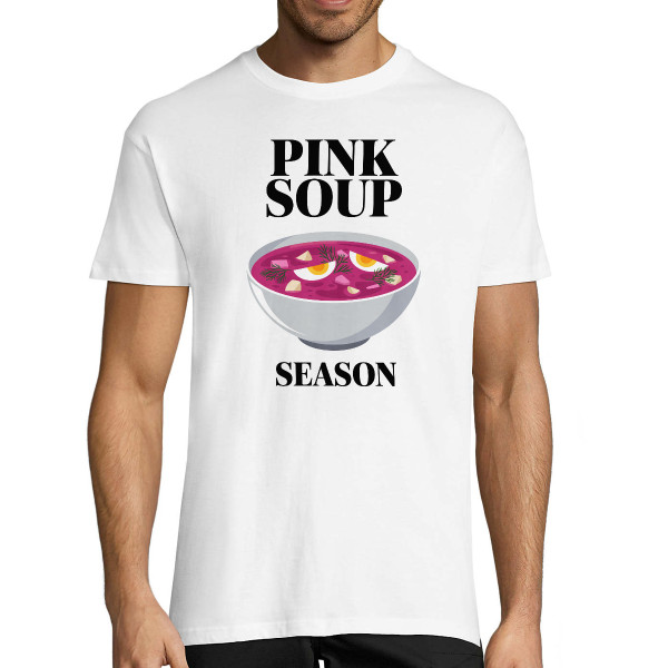 T-krekls  "Pink soup season"