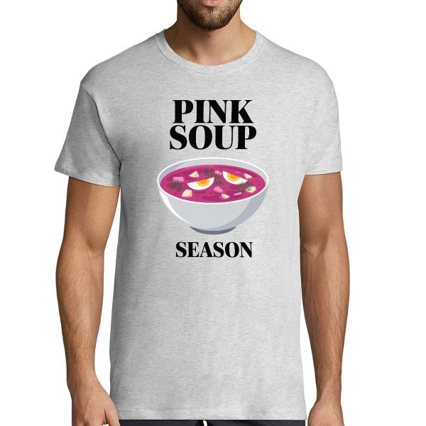 T-krekls  "Pink soup season"