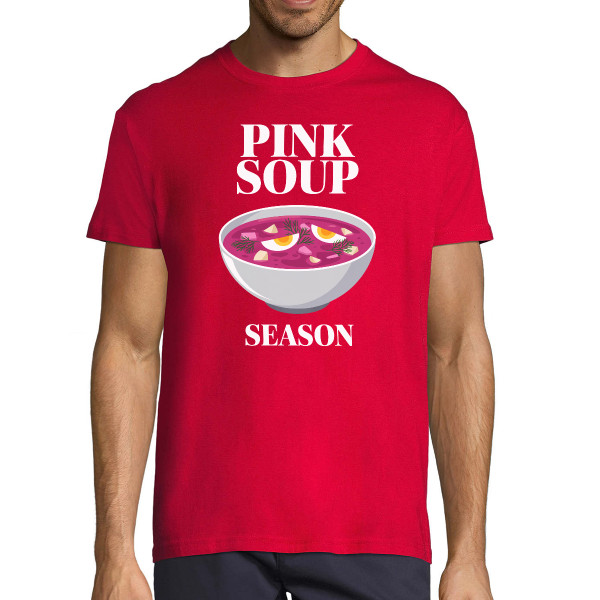 T-krekls  "Pink soup season"