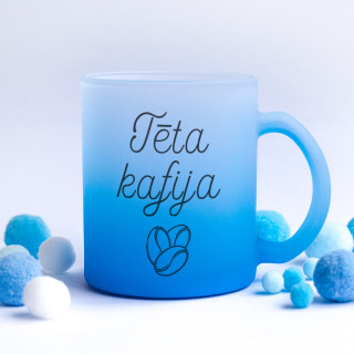 Matēta stikla krūze "Tēta kafija"