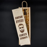 Koka kaste pudelēm "Nopietnam vīrietim"