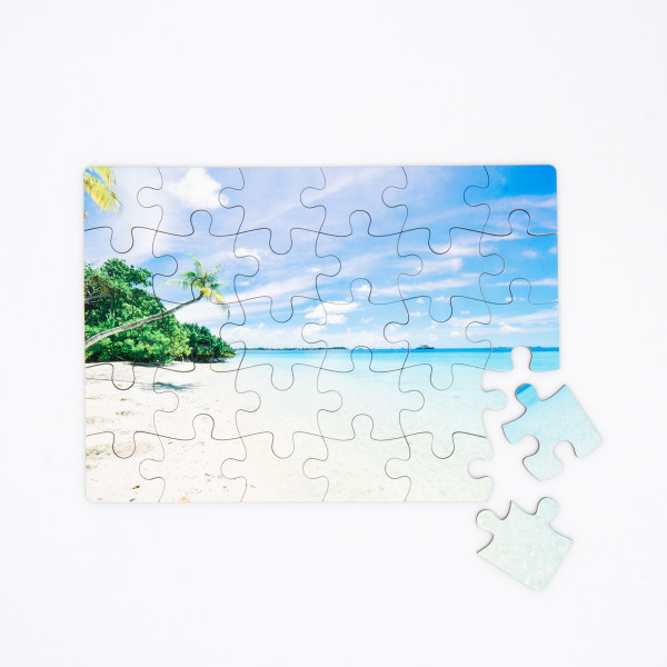 Koka puzle "Moment" ar fotogrāfiju pēc Jūsu izvēles (25x17cm)
