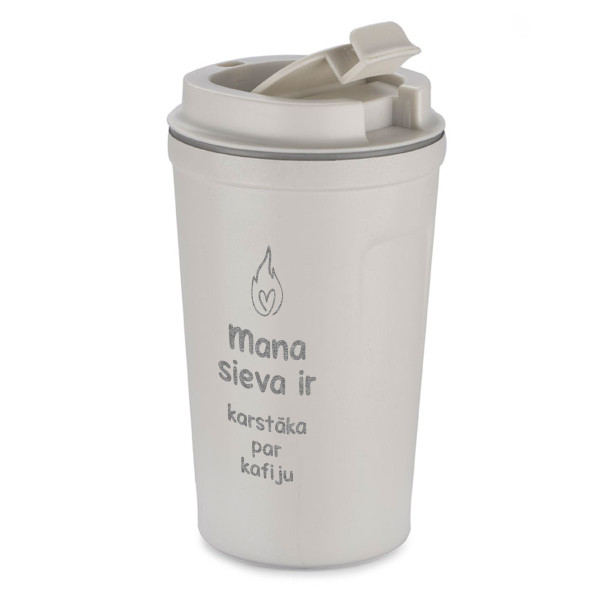 Metāla termokrūze "Mana sieva ir karstāka par kafiju" (400ml)