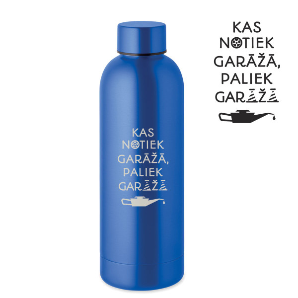 Metāla termopudele "Paliek garāža" (500ml)