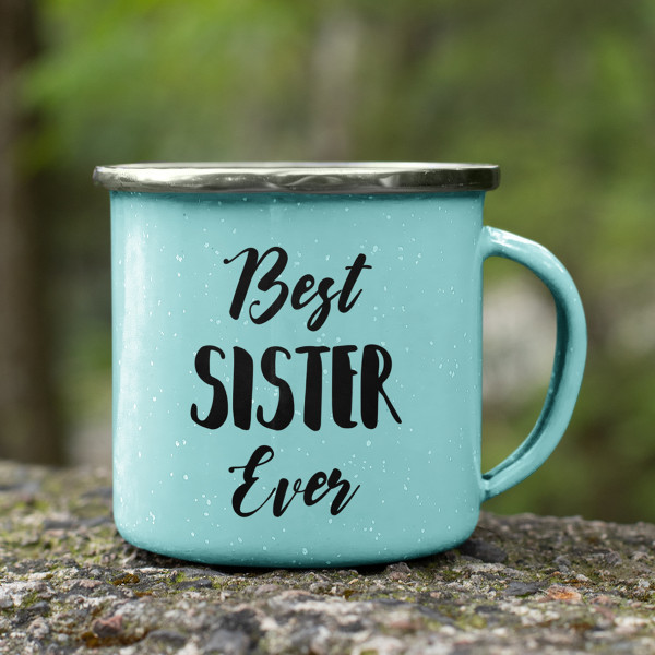 Metāla krūze "Best sister ever"
