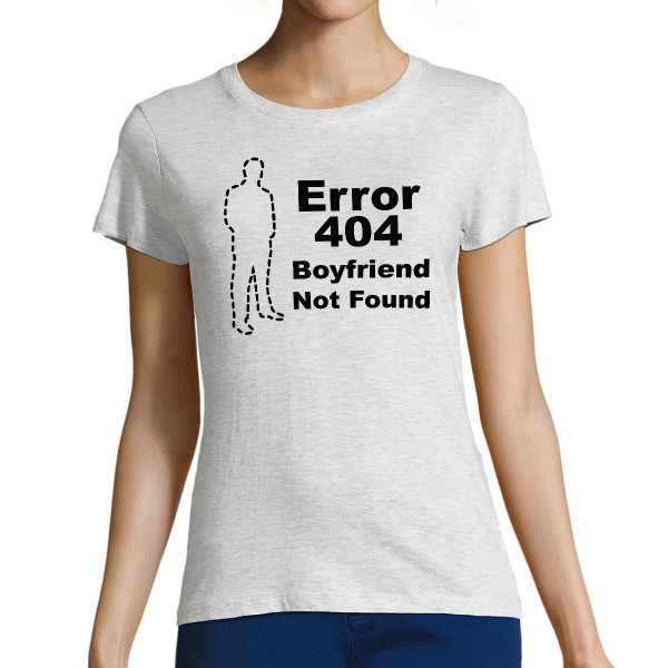 Sieviešu T-krekls "Boyfriend not found"