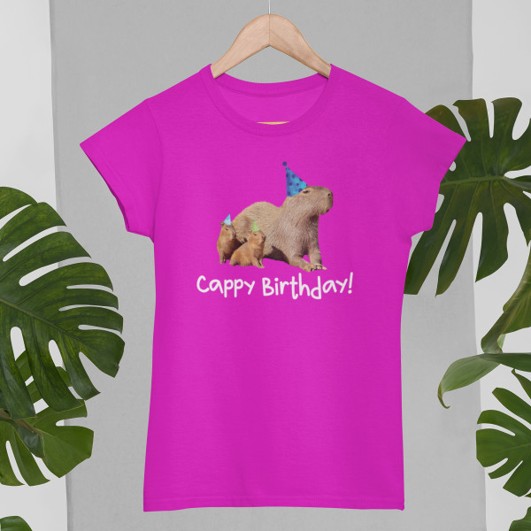 Sieviešu t-krekls "Cappy birthday"