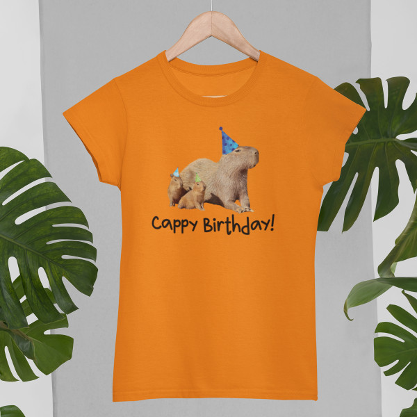 Sieviešu t-krekls "Cappy birthday"