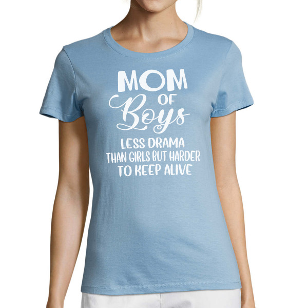 Sieviešu T-krekls "Mom of boys"