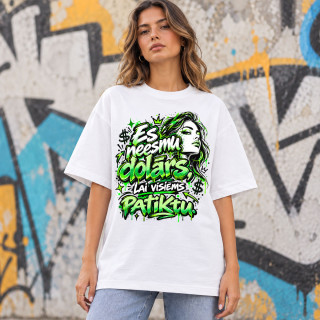 Oversized premium UNISEX T-krekls "Es neesmu dolārs, lai visiems patiktu" Oversized premium UNISEX T-krekls "Es neesmu dolārs, lai visiems patiktu"