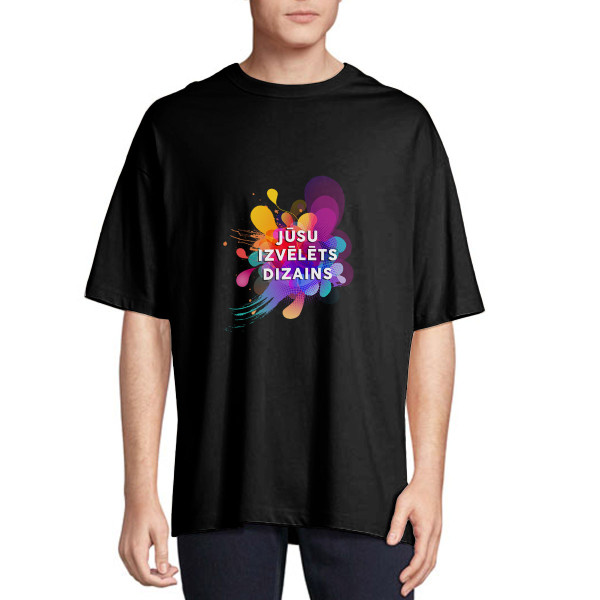 Oversized UNISEX T-krekls ar jūsu pašu dizainu